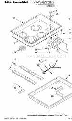 KitchenAid KECC506RSS04 Liste des pièces