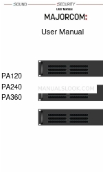 Majorcom: PA120 ユーザーマニュアル