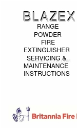 Britannia Fire BLAZEX Istruzioni per l'assistenza e la manutenzione