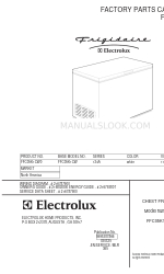 Frigidaire FFC05K1CW Catalogue des pièces d'usine