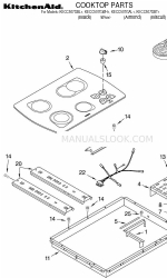 KitchenAid KECC507GAL1 Liste des pièces