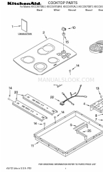 KitchenAid KECC507GBL3 Lista de piezas