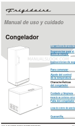 Frigidaire FFC0723DW - 7.2 cu. Ft. Chest Freezer (Español) Manual De Uso Y Cuidado