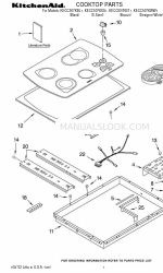 KitchenAid KECC507KWW1 Lista de peças