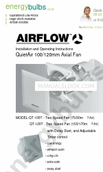 Airflow QT 100T Kurulum ve Kullanım Talimatları Kılavuzu