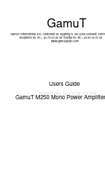 Gamut D200 MkIII Manuale d'uso