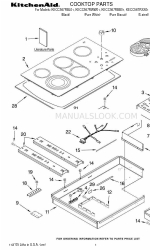 KitchenAid KECC567RWW01 Lista de peças