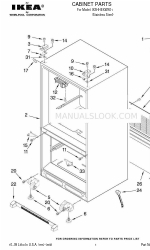 IKEA IX5HHEXWS01 Liste des pièces