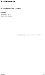 KitchenAid KECC607BBL01 Короткий посібник