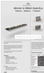 decoflame DENVER E-RIBBON BASIC 670 Schnellstart-Handbuch