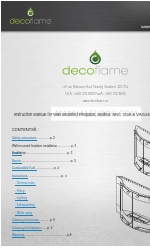 decoflame VAGUE 101A Gebruiksaanwijzing