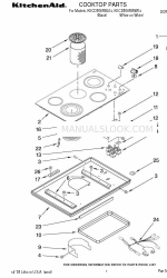 KitchenAid KECD806RBL04 Lista de piezas