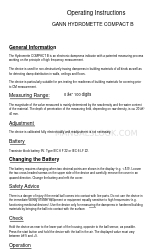 GANN Hydromette Compact B Operating Instructions