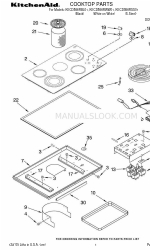 KitchenAid KECD866RBL01 Onderdelenlijst