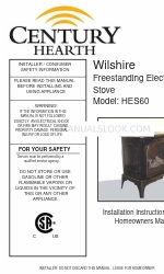 Century Hearth Wilshire HES60 Kurulum Talimatları ve Ev Sahibi El Kitabı