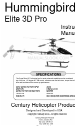 Century Helicopter Products Hummingbird Elite 3D Pro Instruction Manual