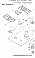 KitchenAid KGCC505HBL1 Elenco delle parti