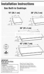 KitchenAid KGCC505HBT04 Інструкція з монтажу Посібник з монтажу