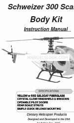 Century Helicopter Products Schweizer 300 Scale Manuale di istruzioni