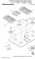 KitchenAid KGCC506RBL00 Lista de piezas