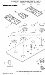 KitchenAid KGCC566HBT4 Onderdelenlijst