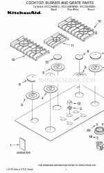 KitchenAid KGCC566RBB01 Onderdelenlijst