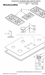 KitchenAid KGCC566RWW02 Onderdelenlijst