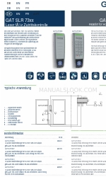 Gantner GAT SLR 7300 Manual rápido