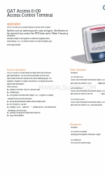 Gantner GAT ACCESS 6100 Manuel de l'utilisateur