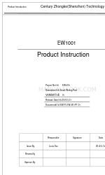 Century Zhongke Technology EW1001 Инструкция к продукту