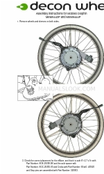 Decon wheel Mobilex Dolphin MEM6444P Instructions de montage