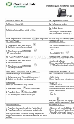 CenturyLink ShoreTel IP420 Snelle referentiehandleiding