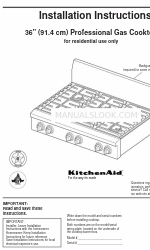 KitchenAid KGCP467HSS0 Руководство по установке