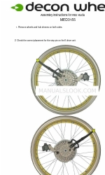 Decon wheel MED3155 Manuel d'instructions de montage