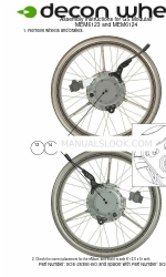 Decon wheel MEM6123 Instructions de montage