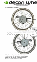 Decon wheel MEM6433P Petunjuk Perakitan