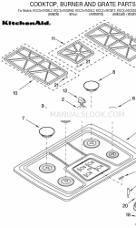 KitchenAid KGCS105GAL2 Daftar Bagian