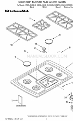 KitchenAid KGCS105GBL05 Lista de piezas