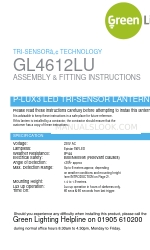 Green Lighting TRI-SENSOR GL4612LU Instruções de montagem e instalação