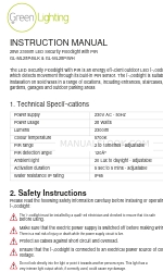 Green Lighting GL-ML28P/WH Instruction Manual