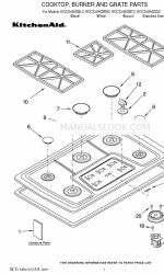 KitchenAid KGCS166GBL2 Parts List