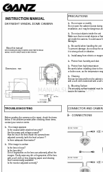 Ganz DAY/NIGHT VANDAL DOME CAMERA Manual de instrucciones