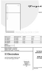 Frigidaire R134a Catálogo de piezas de fábrica