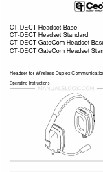 CeoTronics CT-DECT GateCom Headset Standard 取扱説明書