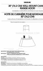 IKEA IH4302SS0 Instruções de instalação e manual de utilização e cuidados