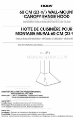 IKEA IH6242WM0 Installation Instructions And Use & Care Manual