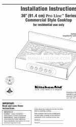 KitchenAid KGCV465MMT03 Руководство по установке