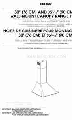 IKEA IHW6302VM0 Instruções de instalação e manual de utilização e cuidados