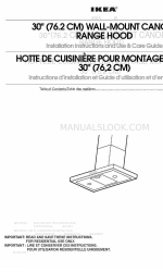 IKEA IHW8305VS0 Installation Instructions And Use & Care Manual