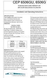 CEP 6506G 設置および操作説明書